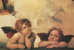 Raphael Winged Cherubs On Elbows Cool Wall Decor Art Print Poster 36x24