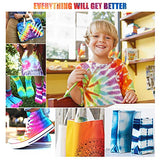 12 Colors One-Step Tie Dye Kit for Kids and Adults, Tie Dye Powder for Textile Craft Arts Shirt Fabric Canvas Shoes Tshirt Clothing Paint DIY Party Supplies