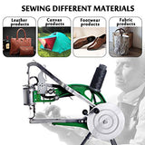 KEKEROSS Manual Leather Sewing Machine Hand Shoe Cobbler Stitching Repair Mending Machine Patcher Dual Cotton Nylon Line Sewing Machine