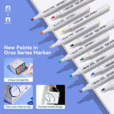 Arrtx Premium Alcohol Markers OROS 80 Colors Brush Tip Markers, Alcohol Markers Set Permanent Art Markers for Artists Adult Coloring, Sketch, Illustration