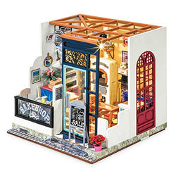 Rolife DIY Miniature Dollhouse Kit 1:24 Scale Model Bakery Diorama Gifts for Adults(Nancy's Bake Shop)