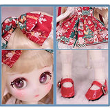 Cute BJD Doll 1/6 SD Doll Purely Handmade 11.7 in Ball Jointed Doll with Full Set Clothes Shoes Wig for Girls