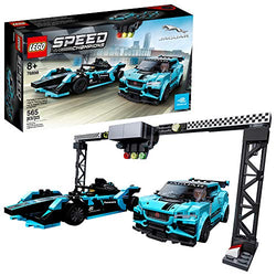 LEGO Speed Champions Formula E Panasonic Jaguar Racing Gen2 car and Jaguar I-PACE eTROPHY 76898 Building Kit (564 Pieces)