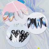 Gelfavor Nail Art Foil Glue Gel with Starry Sky Star Nail Stickers Set Foil Transfer Tips Manicure Art DIY 15ML2PCS, 10PCS Nail Decals(2.5x100cm) UV LED Lamp Required