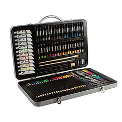 Mont Marte 90-Piece Premium Art Set, Wood Art Supplies for Painting and Drawing, Essentials Art Kit