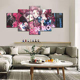 SEAREE Anime Poster, Japanese Anime Wall Art Posters, Anime Wall Decor, 5 Pcs HD Canvas Printing Posters for Living Room, Bedroom, Club Wall Art Decor, No Frame. (d44)