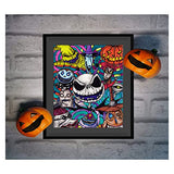 Halloween Diamond Art Painting Kits for Adults - Nightmare Before Christmas Round Full Drill Diamond Dots Paintings, Jack DIY 5D Paint with Diamonds Pictures Gem Art Painting Kits DIY Adult Crafts