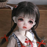 MEESock BJD Doll 1/6 Sweet Girly Style SD Dolls Full Set 10.74 Inch Ball Jointed Doll, with Clothes Shoes Wig Makeup, Makeup Dressup Humanoid Doll