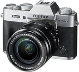 Fujifilm X-T20 Mirrorless Digital Camera w/XF18-55mmF2.8-4.0 R LM OIS Lens - Silver