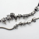 100g (about 75pcs) Mixed Antique Tibetan Silver Bail Tube Beads,Spacer Bead，Bail beads，Bead