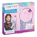 Make It Real - DIY Dreamcatcher.  Make Your Own Dream Catcher Arts and Crafts Kit for Tween Girls.  Includes Dream Catcher Hoop, Strings and Ribbons, Beads, Butterfly Pin and More