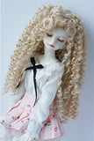 JD145 extraLong Wave Doll Wigs Synthetic Mohair BJD Hair (Blond, 7-8inch)