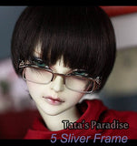 1/3 BJD Cute Retro Eye Glasses / Nonsexual Eyeglass for SD Dolls Dollfie LUTS AOD DOD / Free Glasses Case