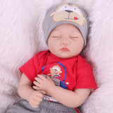 Kaydora Sleeping Reborn Baby Dolls, 22 Inch Lifelike Baby Boy Doll, Realistic Weighted Silicone Newborn Toddler for Boy