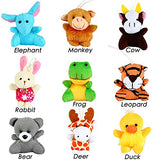 32 Pack Mini Animal Plush Toy Party Favors,Small Plush Stuffed Animals for Birthday,Theme Party,Easter Basket Stuffers Fillers,Christmas,Classroom Prize,Kids Valentine Gift