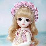 BJD Dolls, 1/6 SD Doll 10 Inch Ball Jointed Doll Surprise Toys with Full Set Clothes Shoes Wig, Best Gift for Girls