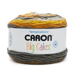 Caron Big Cakes Self Striping Yarn 603 yd/551 m 10.5oz/300 g (Honey Glaze)