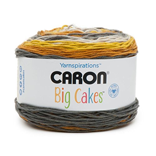 Caron Big Cakes Self Striping Yarn 603 yd/551 m 10.5oz/300 g (Honey Glaze)
