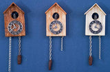 Wall Cuckoo clock, Dollhouse Miniatures decor accessories, dolls miniatures, Doll House furniture for Barbie accessories 1:6 play scale
