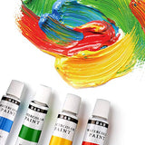 H & B 24 Colors Watercolor Paint Set, Aluminum Tubes 12ml,Professional Art Painting Watercolor Paint, Non Toxic & Safe, Premium Quality Painting Kit. Rich Pigments Lasting Quality for Beginners, Students & Professional Artist