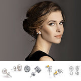 Zikken 1040 Pcs Earring Backs Kit with 10 Style, Safety Silicone and Stainless Steel Earrings Posts