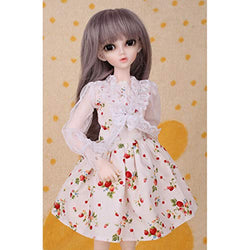 HMANE BJD Dolls Clothes 1/4, Lace Floral Dress Outfit for 1/4 BJD Dolls (No Doll)