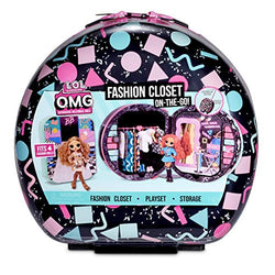 L.O.L. Surprise! O.M.G. Fashion Closet On-The-Go Rolling Storage fits 4 Fashion Dolls Plus Accessories