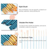 Paint Brushes Set for Acrylic Painting, 20 Pcs Nylon Hair Art Paintbrushes Kit for Watercolor Face Fabric Rock Model Oil Canvas Small Detail Miniature Painting, Kids/Adult/Artist Craft Supplies