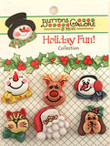 Buttons Galore CMGROUP Christmas 3D Buttons (Set of 6)