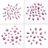 300pcs Violet Shape 3d Nail Decor Crystals Flatback Rhinestones Big Small Mix for Crafts Makeup Nails Art Accessories Set