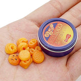 Odoria 1:12 Miniature 10Pcs Butter Cookies with 2Pcs Cans Dollhouse Kitchen Accessories