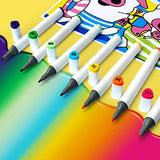 ART HAPTIC Alcohol Based Markers Permanent for Drawing Painting Sketching Coloring, 48 Colors Markers Brush Tip Artist Drawing Marker Pens with Carrying Case Perfect Gift for Students&Kids (48 Color)