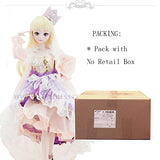 Nancy Purple Crown BJD Dolls 1/4 SD Doll 45cm 18" Jointed Dolls Toy Gift for Girl