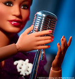 Barbie Inspiring Women Series Ella Fitzgerald Collectible Doll, Approx. 12-in, Wearing Purple Gown, with Microphone, Doll Stand and Certificate of Authenticity, Multi, Model:GHT86