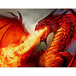 Diamond Painting Kit Full Diamond Spitfire Dragon Square Resinstone 5D DIY Diamond Embroid Painting Counted Paint by Number Kits Cross Stitch