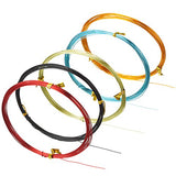Hestya 12 Rolls Multi-colored Aluminum Craft Wire, Flexible Metal Wire for Jewelry Making and
