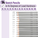 Mr. Pen- Sketch Pencils for Drawing, 14 Pack, Drawing Pencils, Art Pencils, Graphite Pencils, Graphite Pencils for Drawing, Art Pencils for Drawing and Shading