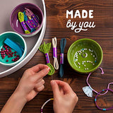 Craft-tastic – Bracelet Box – Jewelry Making Craft Kit Includes 9 DIY Bracelets – Jewel Tones Edition – Arts & Crafts Set for Kids, Tweens & Teens – Fun & Creative Gift