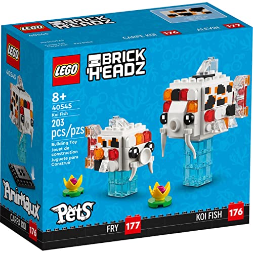 LEGO 40545 Brick Headz Koi Fish Building Set 203 Pieces