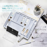 Poly Extension Gel Nail Kit, LanFo 6 Colors Nail Extension Gel Kit Nail Enhancement Builder Professional Kit Acrylic Gel Nail Set with 30ml Slip Solution Nail Art Equipment Beginner Set