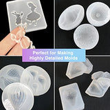 LET'S RESIN Silicone Mold Making Kit Liquid Silicone Rubber Non-Toxic Translucent Clear Mold Making Silicone-Mixing Ratio 1:1-Molding Silicone for Resin Molds,Silicone Molds DIY Manual Making(140OZ)