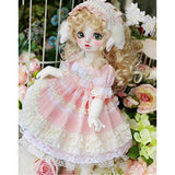 HGFDSA 1/4 BJD Doll 40CM 15.7Inch Ball Jointed SD Dolls Children's Creative Toys with Clothes Outfit Shoes Wig Hair Makeup, Girl Lovers