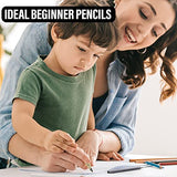 Pidoko Kids Jumbo Pencils (20 Pack) - Triangular Easy Grips for Toddlers Preschoolers - 5MM Fat Core, Sharpener included