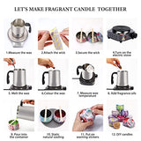 SAEUYVB Candle Making Kit - Candle Making Kit for Adults - Full Set Candle Making Supplies - Including Candle Melting Pot Candle Kit - DIY Starter Soy Candle Making Kit - Perfect as Home Decorations