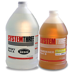 System Three 0102K46 General Purpose Epoxy Kit with #2 Medium Hardener, 1.5 Gallon, Medium Amber