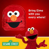 Sesame Street Plush Elmo Backpack for Toddlers, Boys, and Girls - for School or Travel - Small 12 Inch Size