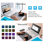 UGEE S1060 Graphics Tablet, Digital Drawing Tablet with Passive Stylus of 8192 Levels Pressure, 12 Express Keys for Drawing, Online Teaching, Support Mac Windows Andorid Chromebook Linux