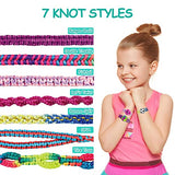 Friendship Bracelet Making Kit for Girls, Arts and Crafts for Kids Ages 8-12, DIY Jewelry Making Kit for 6 7 8 9 10 11 12 Years Old Girls, Birthday Gifts for Teen Girls Toys, Extra 2 Charm Bracelets