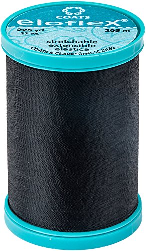 Coats Eloflex Stretch Thread 225yd-Black