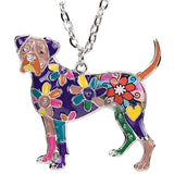 BONSNY Love Pets GORGEOUS GEORGE Enamel Boxer Necklace Dog Animal Pendant Women Jewelry 18"